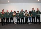 IMG 0611  v.l. General Arnold Westerkamp, Schießwart Karl Meyer, Königspaar 2018 Ludger und Regina Lübberding, Jugendprinz Dominik Holtvogt, Prinzgemahl Hans Kurre und Königin Marion Kurre, Schülerprinzessin Isabell Mählmann, Präsident Christian Meyer, stellvertretender Hauptmann Jörg Meyer