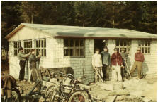 Bau der Schützenhalle 1956