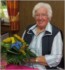 Klara Wegmann. Mit 88 Jahren die älteste Teilnehmerin.